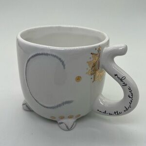 Elephant Trunk Mug Tri-Coastal Design -"and so the adventure begins"